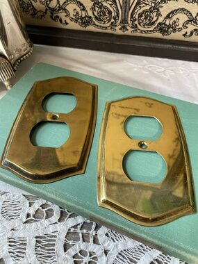 Vintage gold Brass wall plates outlet covers